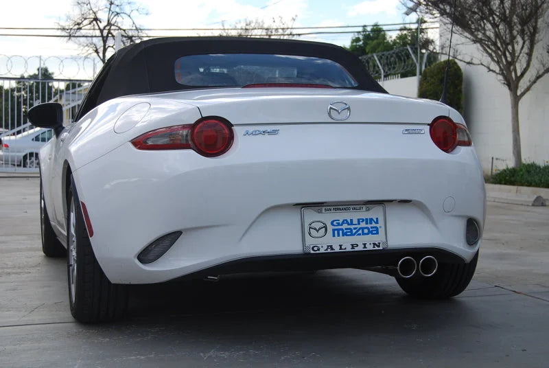 Invidia 15+ Mazda MX-5 Q300 Cat-back Exhaust - Back View