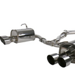 Load image into Gallery viewer, Invidia 15+ Subaru STI 4Dr Q300 Single Layer Stainless Steel Quad Tip Cat-Back Exhaust