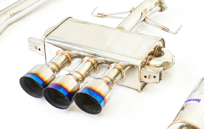Invidia 17-19 Honda Civic Type R Q300 Triple Titanium Tip Cat-back Exhaust - Main Product View