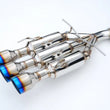 Load image into Gallery viewer, Invidia 17+ Honda Civic SI Coupe Gemini Triple Titanium Tip Cat-back Exhaust - Side View