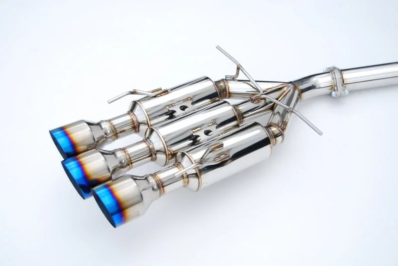 Invidia 17+ Honda Civic SI Coupe Gemini Triple Titanium Tip Cat-back Exhaust - Side View
