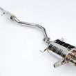 Load image into Gallery viewer, Invidia 17+ Honda Civic SI Hatchback Q300 Triple Titanium Tip Cat-back Exhaust - Side View