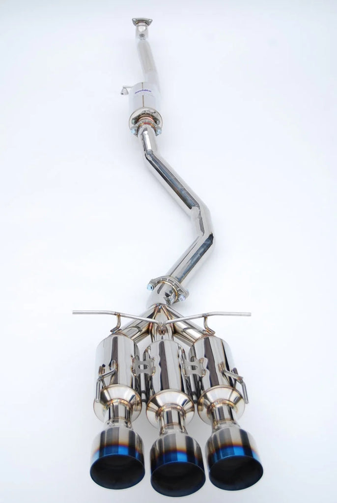 Invidia 17+ Honda Civic SI Sedan Gemini Triple Titanium Tip Cat-back Exhaust - Side View