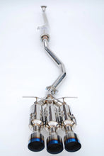 Load image into Gallery viewer, Invidia 17+ Honda Civic SI Sedan Gemini Triple Titanium Tip Cat-back Exhaust - Side View
