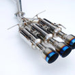 Load image into Gallery viewer, Invidia 17+ Honda Civic SI Sedan Gemini Triple Titanium Tip Cat-back Exhaust - Detail View