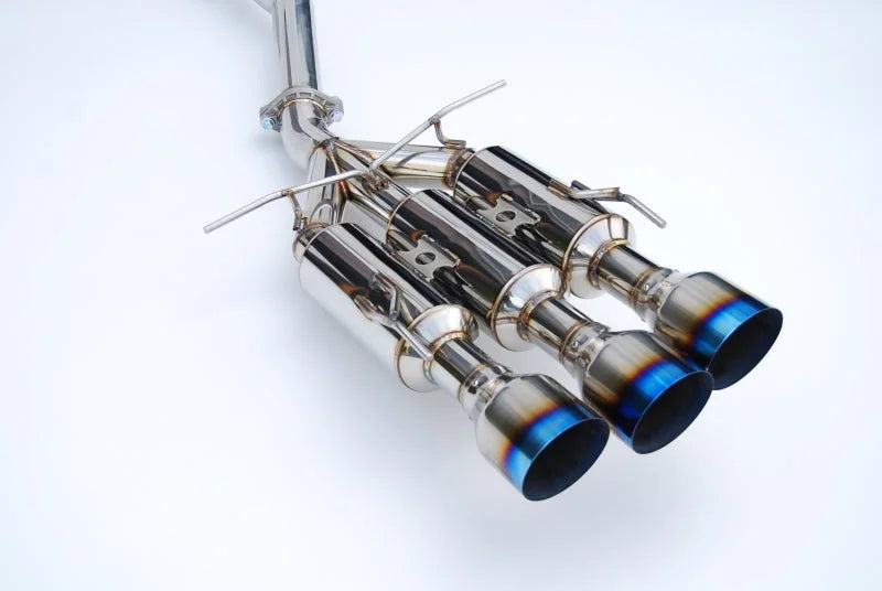 Invidia 17+ Honda Civic SI Sedan Gemini Triple Titanium Tip Cat-back Exhaust - Detail View