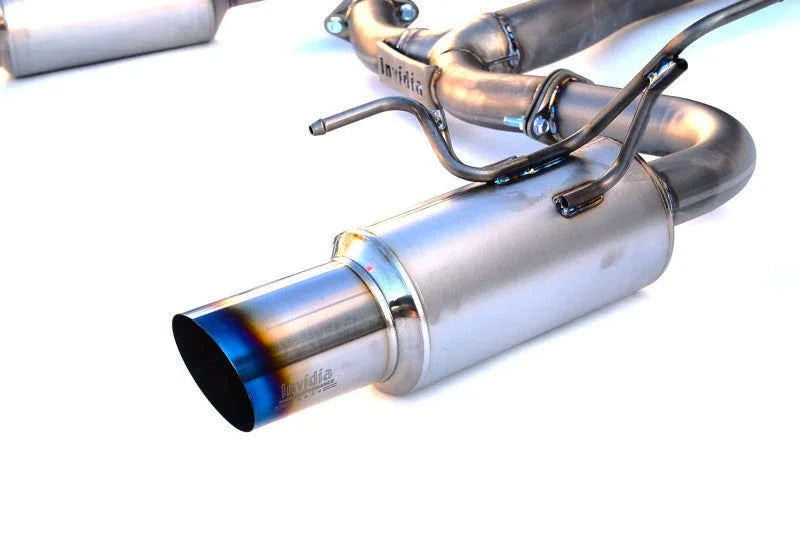 Invidia 2009+ WRX/STi Sedan G5 Titan Titanium Cat-Back Exhaust - Detail View