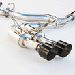 Load image into Gallery viewer, Invidia 2015+ Subaru WRX / STI Gemini/R400 Single Layer Quad Black Tip Cat-Back Exhaust - Detail View