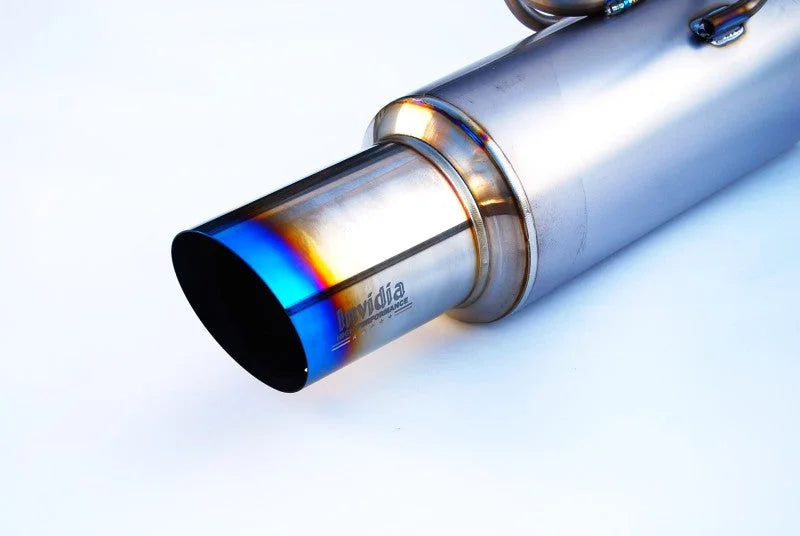 Invidia 2015+ WRX/STi 4 Door 80mm Single Outlet Full Titanium Cat-Back Exhaust - Main Product View