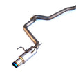 Load image into Gallery viewer, Invidia 2015+ WRX/STi 4 Door 80mm Single Outlet Full Titanium Cat-Back Exhaust - Side View