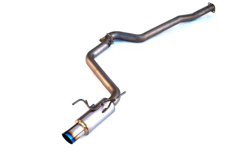 Invidia 2015+ WRX/STi 4 Door 80mm Single Outlet Full Titanium Cat-Back Exhaust - Side View