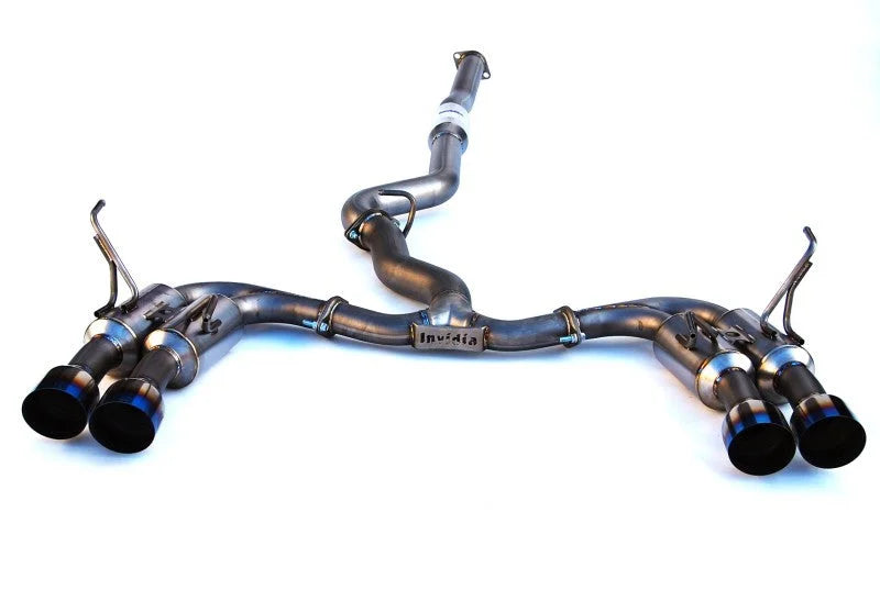 Invidia 2015+ WRX/STi Gemini 80mm Full Titanium Quad 101mm Tip Cat-Back Exhaust - Main Product View