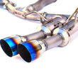 Load image into Gallery viewer, Invidia 2015+ WRX/STi Gemini 80mm Full Titanium Quad 101mm Tip Cat-Back Exhaust - Side View