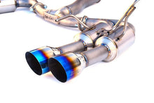 Load image into Gallery viewer, Invidia 2015+ WRX/STi Gemini 80mm Full Titanium Quad 101mm Tip Cat-Back Exhaust - Side View