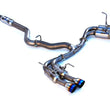 Load image into Gallery viewer, Invidia 2015+ WRX/STi Gemini 80mm Full Titanium Quad 101mm Tip Cat-Back Exhaust - Detail View