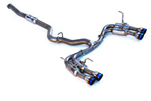 Load image into Gallery viewer, Invidia 2015+ WRX/STi Gemini 80mm Full Titanium Quad 101mm Tip Cat-Back Exhaust - Detail View