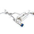 Load image into Gallery viewer, Invidia 2017+ Infiniti Q60 3.0 TT Silver Sport/Red Sport Gemini Rolled Titanium Tip Cat-back Exhaust