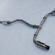 Load image into Gallery viewer, Invidia 2022+ Honda Civic Si (1.5T) 70mm N1 Cat Back Exhaust - Burnt TI Tips - Side View