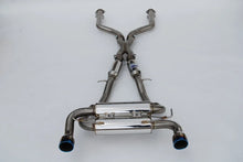 Load image into Gallery viewer, Invidia 2022+ Nissan Z 70mm Gemini Cat Back Exhaust - Rolled TI Tips - Installation View