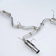 Load image into Gallery viewer, Invidia 2022+ Subaru WRX N1 Twin Outlet Single Layer SS Tip Cat-Back Exhaust - Side View