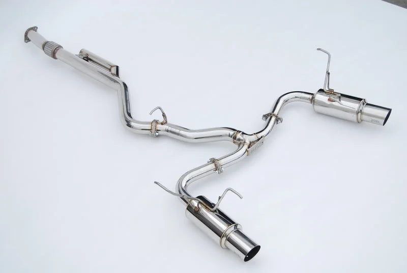 Invidia 2022+ Subaru WRX N1 Twin Outlet Single Layer SS Tip Cat-Back Exhaust - Side View