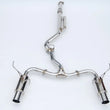 Load image into Gallery viewer, Invidia 2022+ Subaru WRX N1 Twin Outlet Single Layer SS Tip Cat-Back Exhaust - Back View