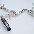 Load image into Gallery viewer, Invidia 2022+ Subaru WRX N1 Twin Outlet Single Layer Tip Cat-Back Exhaust - Installation View