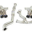 Load image into Gallery viewer, Invidia 2022+ Subaru WRX Q300 Single Layer Titanium Burnt Quad Tip Cat-back Exhaust