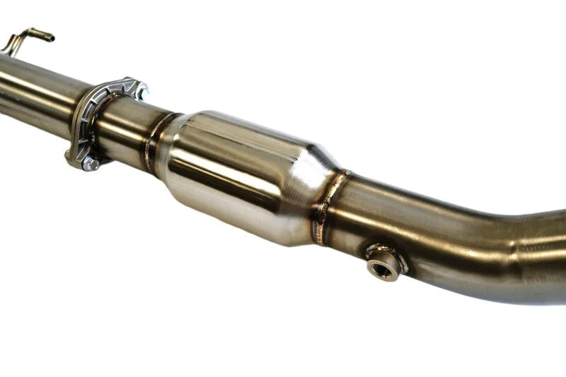 Invidia 2022+ Toyota GR Corolla Front Pipe w/ High Flow Cat - Back View