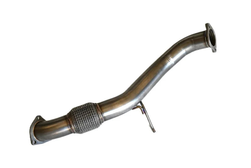 Invidia 22+ HONDA CIVIC TYPE-R FL5 R400 SINGLE LAYER BLACK TIP CAT-BACK (NON POLISH PIPE) - Side View