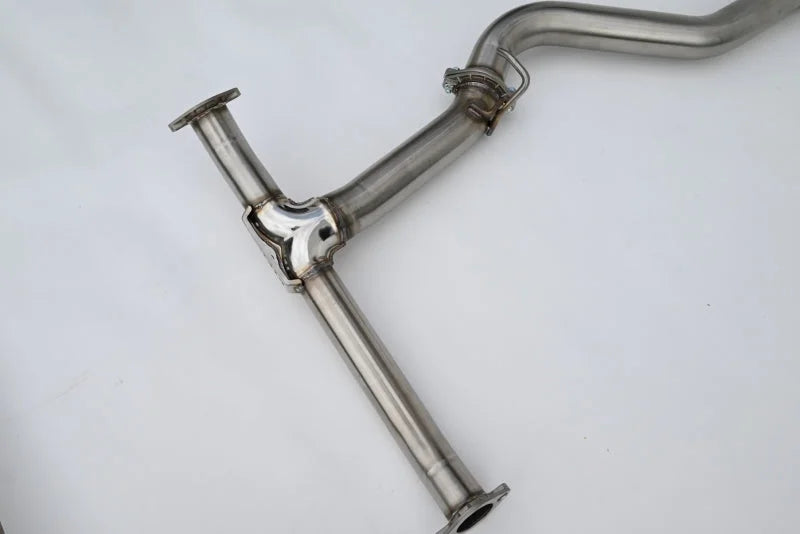 Invidia 22+ Subaru WRX 3in. Mid-Pipe w/ Resonator - Side View