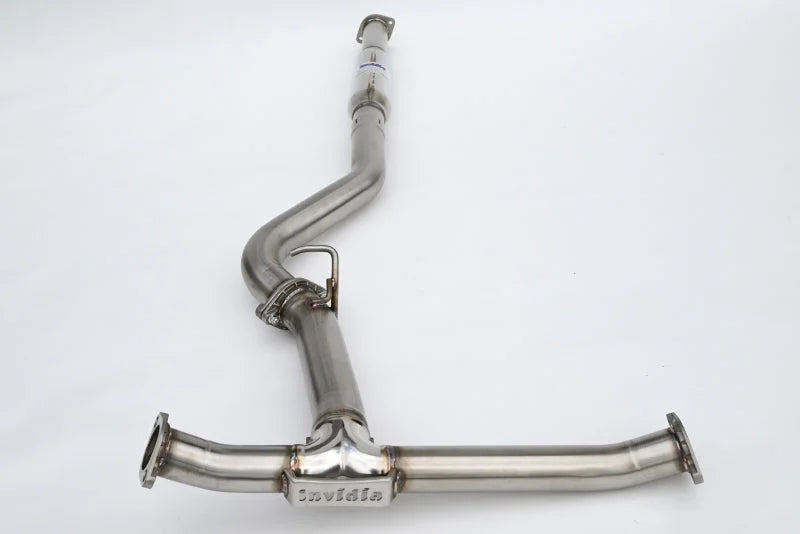 Invidia 22+ Subaru WRX 3in. Mid-Pipe w/ Resonator - Back View