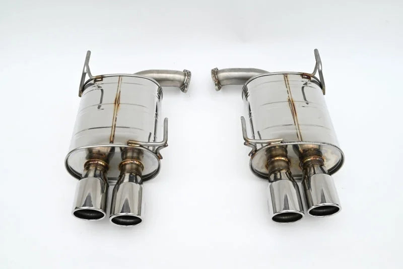 Invidia 22+ Subaru WRX Q300 3.5in. Rolled Dual Wall S.S Tip Axle-back Exhaust - Side View