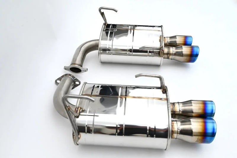 Invidia 22+ Subaru WRX Q300 3.5in. Rolled Dual Wall T.I Tip Axle-back Exhaust - Side View