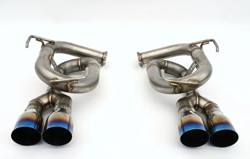 Invidia 22+ Subaru WRX Twin Loop 3.5in. Single Layer T.I Tip Axle-Back Exhaust - Side View