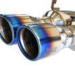 Load image into Gallery viewer, Invidia 22+ Toyota GR Corolla R400 Rolled Titanium Tip Cat-Back - Back View