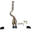 Load image into Gallery viewer, Invidia 22+ Toyota GR Corolla R400 Rolled Titanium Tip Cat-Back - Installation View