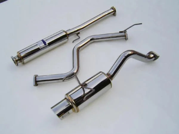 Invidia 60mm (101mm tip) Cat-back Exhaust fits 1992-1995 Honda Civic - Side View
