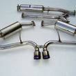 Load image into Gallery viewer, Invidia 60mm (80mm tip) Titanium Tip Cat-back Exhaust fits 2003-2004 Mini Cooper S - Side View
