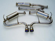 Load image into Gallery viewer, Invidia 60mm (80mm tip) Titanium Tip Cat-back Exhaust fits 2003-2004 Mini Cooper S - Side View