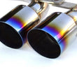 Load image into Gallery viewer, Invidia 60mm (80mm tip) Titanium Tip Cat-back Exhaust fits 2003-2004 Mini Cooper S - Detail View