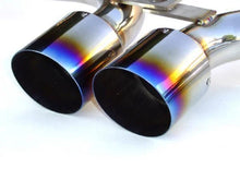 Load image into Gallery viewer, Invidia 60mm (80mm tip) Titanium Tip Cat-back Exhaust fits 2003-2004 Mini Cooper S - Detail View