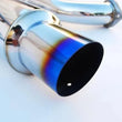 Load image into Gallery viewer, Invidia 76mm (101mm tip) REGULAR Titanium Tip Cat-back Exhaust fits 2008-2014 Subaru Impreza WRX Sedan - Back View