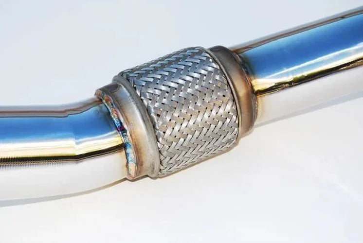 Invidia 76mm (101mm tip) REGULAR Titanium Tip Cat-back Exhaust fits 2008-2014 Subaru Impreza WRX Sedan - Installation View