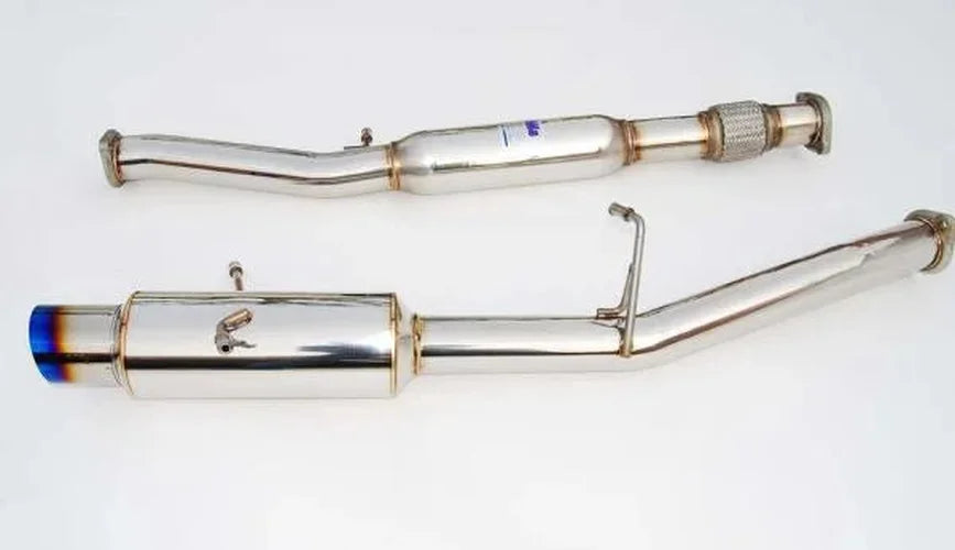 Invidia 02-07 WRX/STi 76mm N1 REGULAR Titanium Tip Cat-back Exhaust - Back View