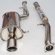 Load image into Gallery viewer, Invidia 76mm Q300 Stainless Steel Cat-back Exhaust fits 2002-2007 Subaru Impreza - Side View