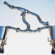 Load image into Gallery viewer, Invidia 76mm Q300 Titanium Tip Cat-back Exhaust fits 2011-2014 Subaru Impreza WRX STI - Back View