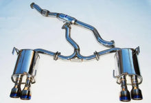 Load image into Gallery viewer, Invidia 76mm Q300 Titanium Tip Cat-back Exhaust fits 2011-2014 Subaru Impreza WRX STI - Back View