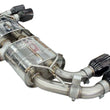 Load image into Gallery viewer, Invidia 76mm R400 Valved Cat Back Exhaust Straight Cut Black Tips fits 2022+ Volkswagen Golf R MK8 - Back View