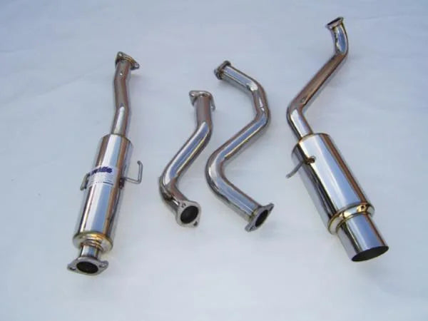Invidia 88-91 CRX EF8 60mm (101mm tip) N1 Cat-back Exhaust - Side View
